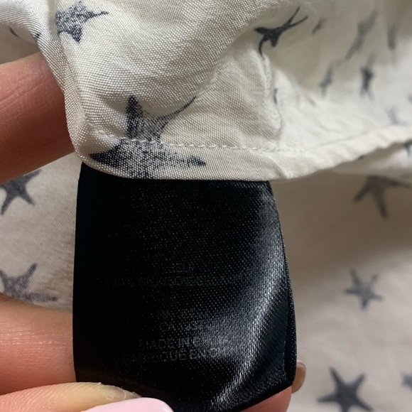 Tibi Silk Starfish Novelty Print Cream Sleeveless Dress - Picture 6 of 10